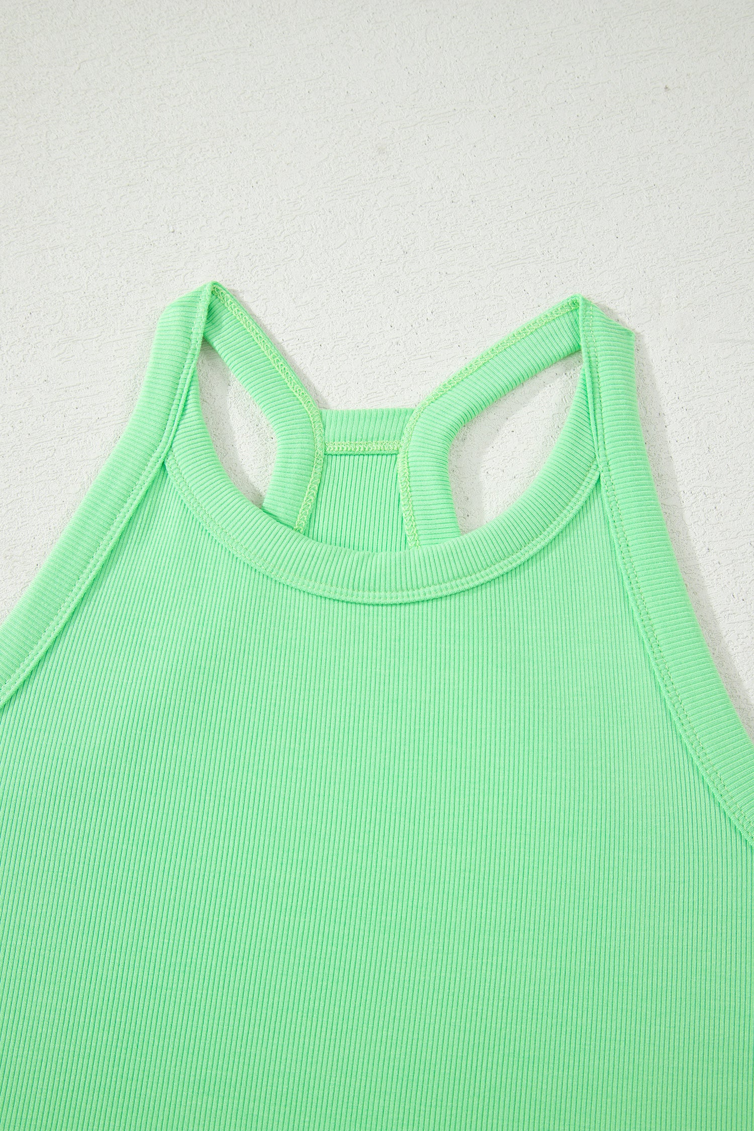 Slim Tank Top Elastic Waist Mini Skort 2pcs Outfit