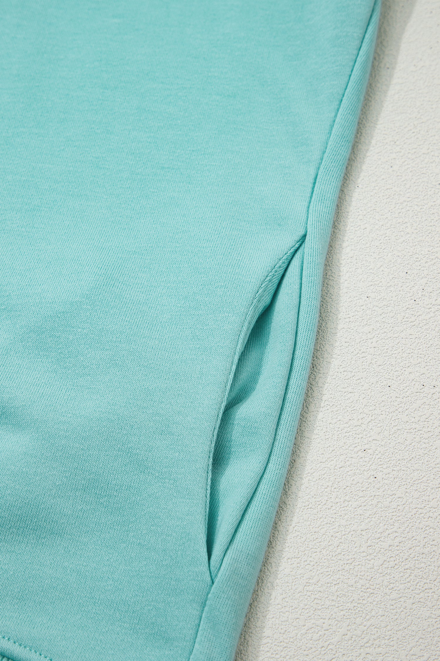 Solid Color High Neck Cap Sleeve Loose Top