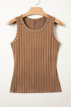 Slim Ribbed Mineral Wash Tank Top
